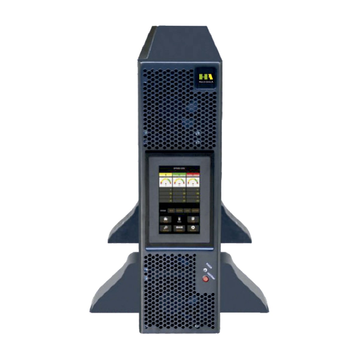 SAI trifasico HATR33 colocado en vertical sobre sus pies